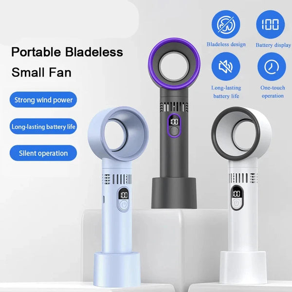 🌀 Ventilateur EcoNowPlus Sans Hélice – Écran Digital & Haute Vitesse 🔋💨