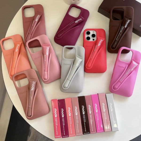 📱💄 100% ORIGINAL Coffret Rhode – Coque iPhone + Brillant à Lèvres