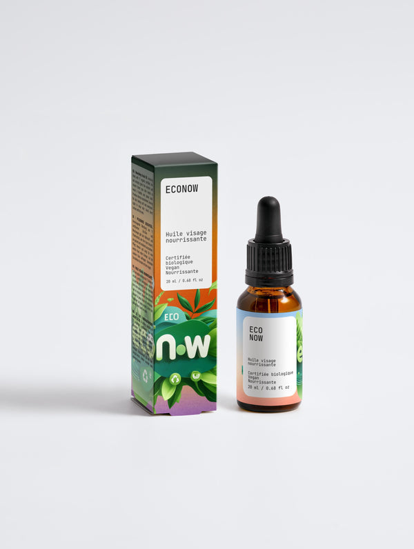 Huile Visage Nourrissante aux 11 Huiles et Extraits Certifiés Biologiques ✨ - 20ml - Econow.io